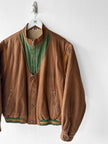 SPANISH LABEL 1980s 2 in 1 BOMBER JACKET WITH ZIP OFF SLEEVE
