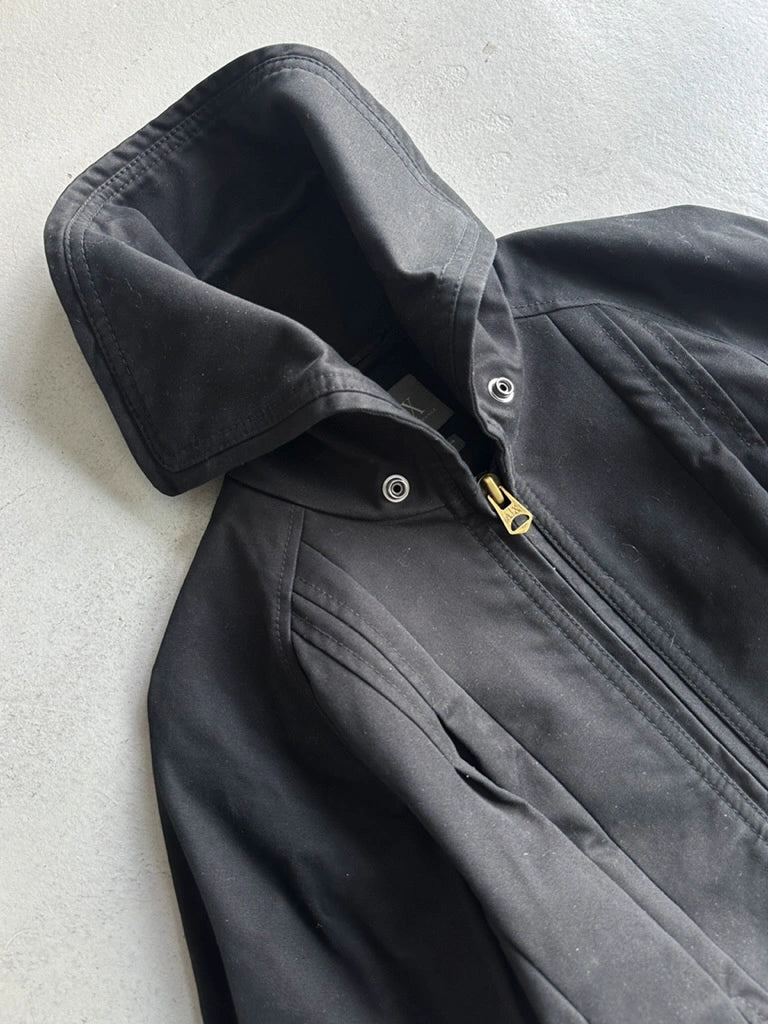 ARMANI EXCHANGE - 2000s CROP FIT JACKET WITH WIDE COLLAR