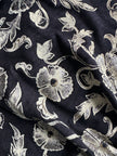 YOHJI YAMAMOTO Y's - S/S 2002 FLORAL BACK LINEN CARDIGAN