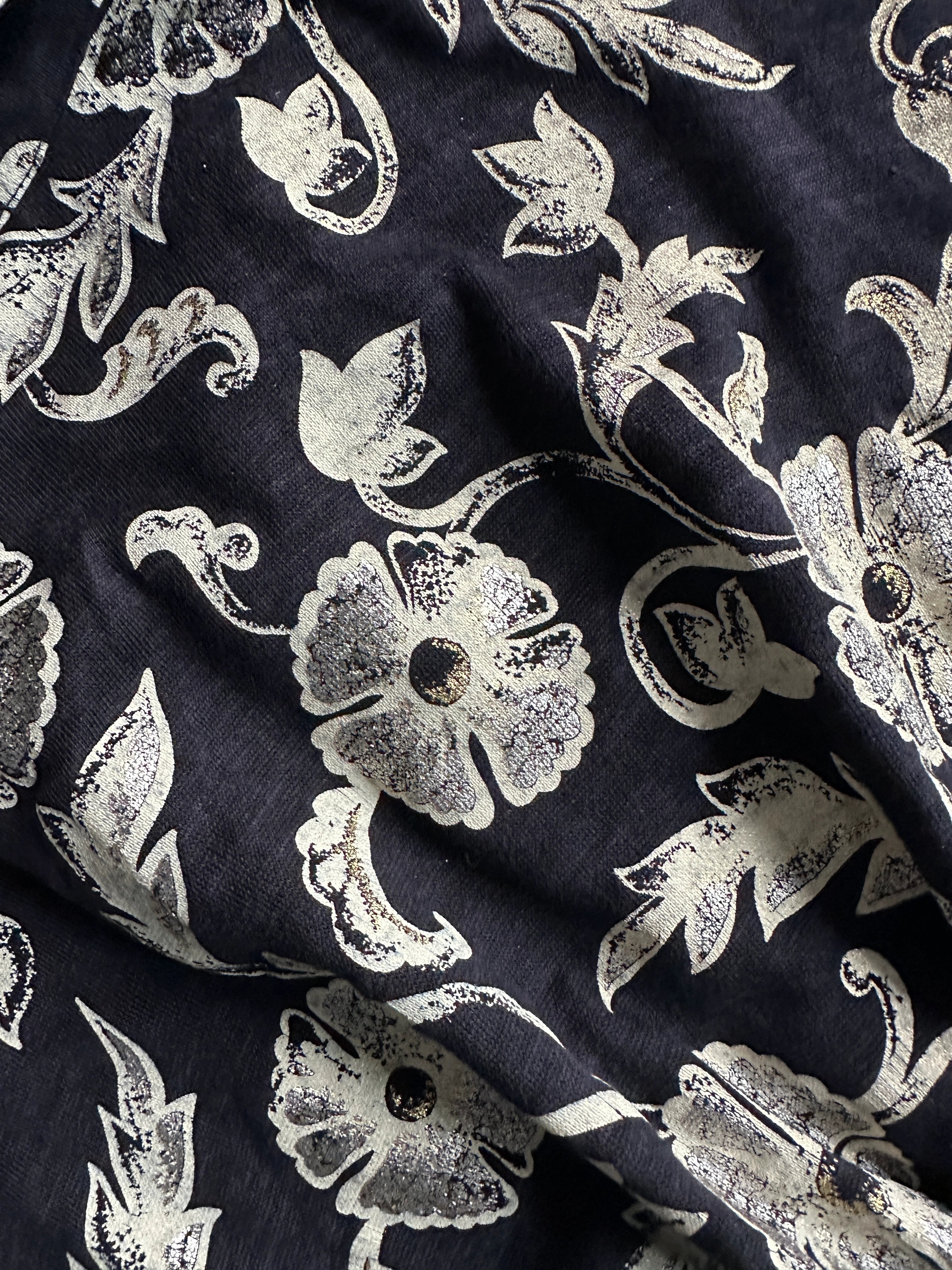 YOHJI YAMAMOTO Y's - S/S 2002 FLORAL BACK LINEN CARDIGAN