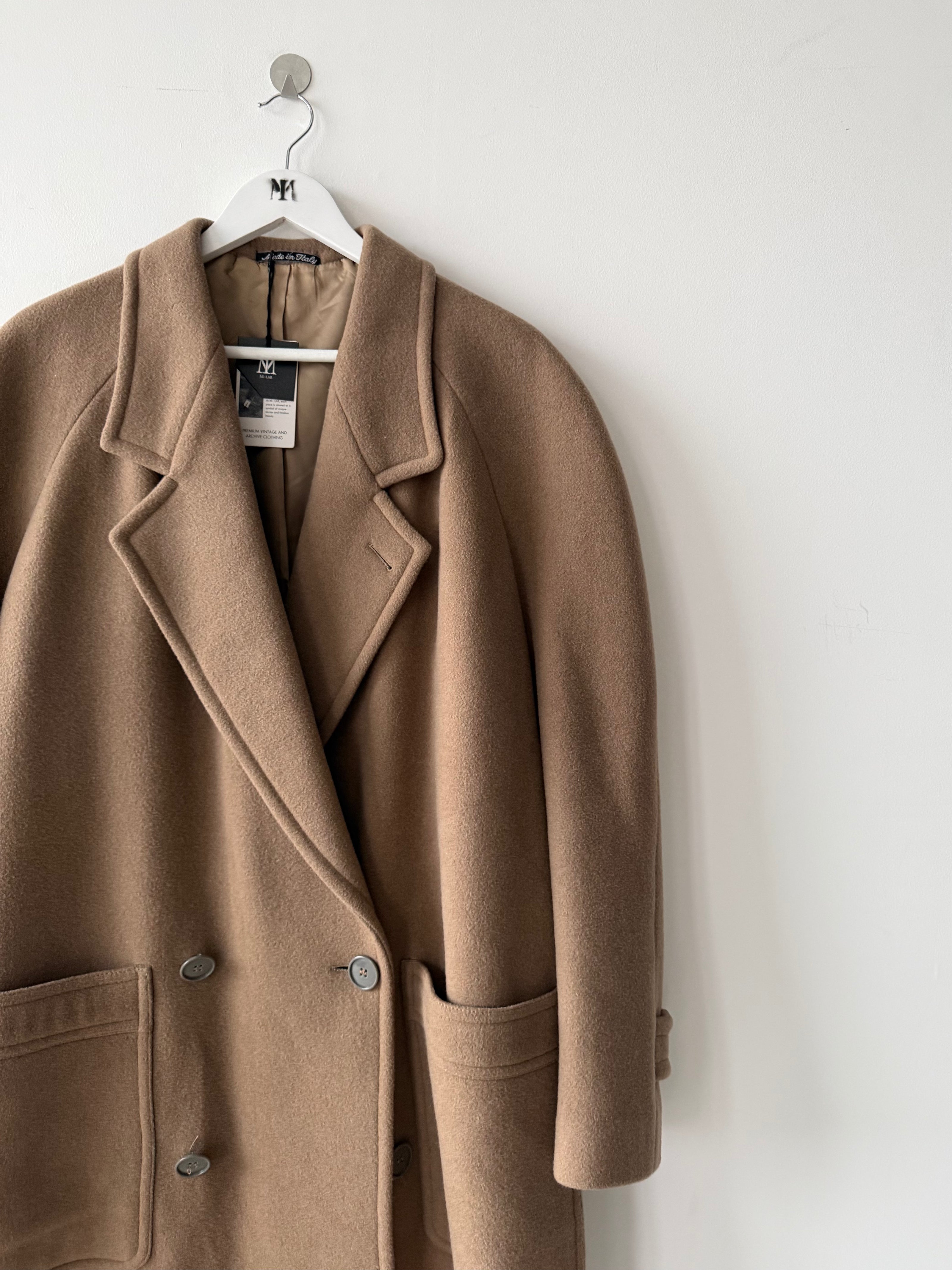 EMPORIO ARMANI - early 1980s DROPPED SHOULDERS LONG COAT