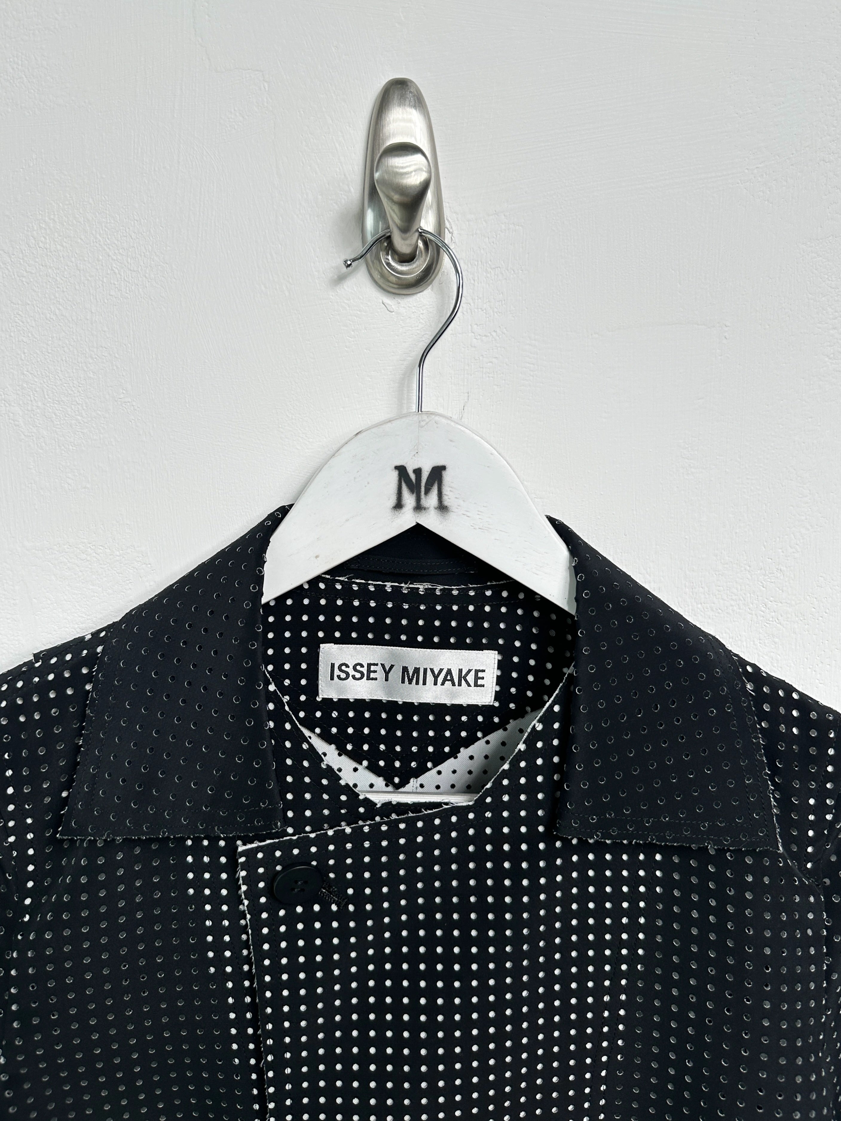 ISSEY MIYAKE - S/S 2014 LAYERED CONSTRUCTION PERFORATED JACKET
