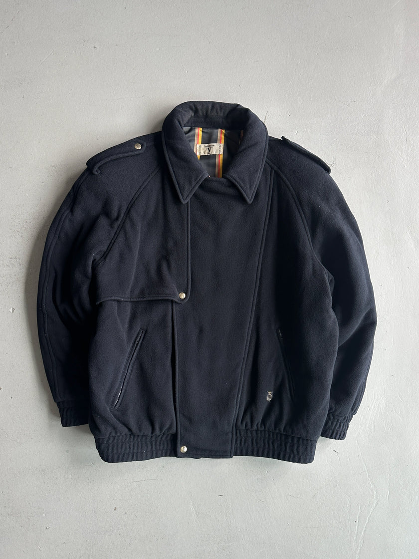 VALENTINO - 1980s WOOL AND CASHMERE BOMBER JACKET