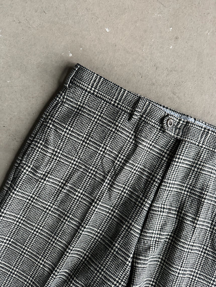 ETRO - 1990s CHECKED PLAID TAILORED TROUSERS