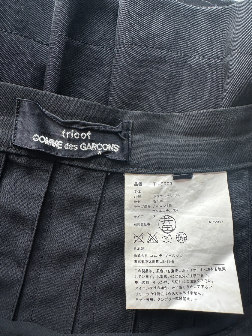 COMME DES GARÇONS - S/S 2012 LAYERED PLEATED MINI SKIRT