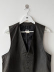 AGNÈS B. - 1990s LEATHER VEST GILET