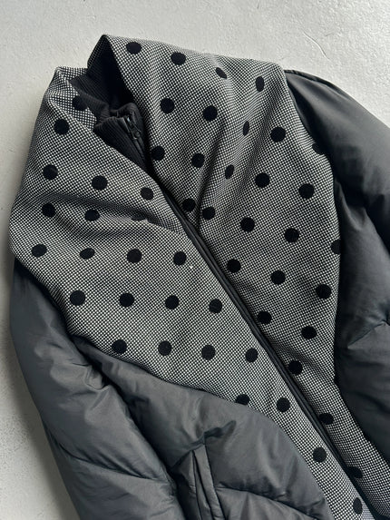 ANTONIO MARRAS - early 2000s PADDED JACKET WITH FLOCKED DOT DETAILING