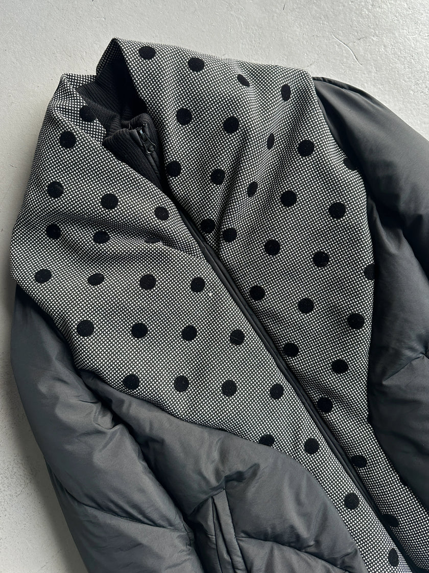 ANTONIO MARRAS - early 2000s PADDED JACKET WITH FLOCKED DOT DETAILING