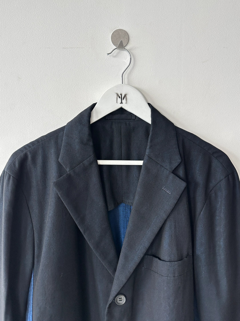 ISSEY MIYAKE - S/S 2014 BLAZER WITH CONTRASTING PANEL AT SIDE AND BACK