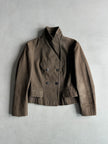 DRIES VAN NOTEN - 1990s DOUBLE BREASTED CROP FIT JACKET