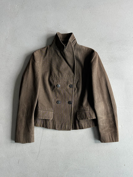 DRIES VAN NOTEN - 1990s DOUBLE BREASTED CROP FIT JACKET