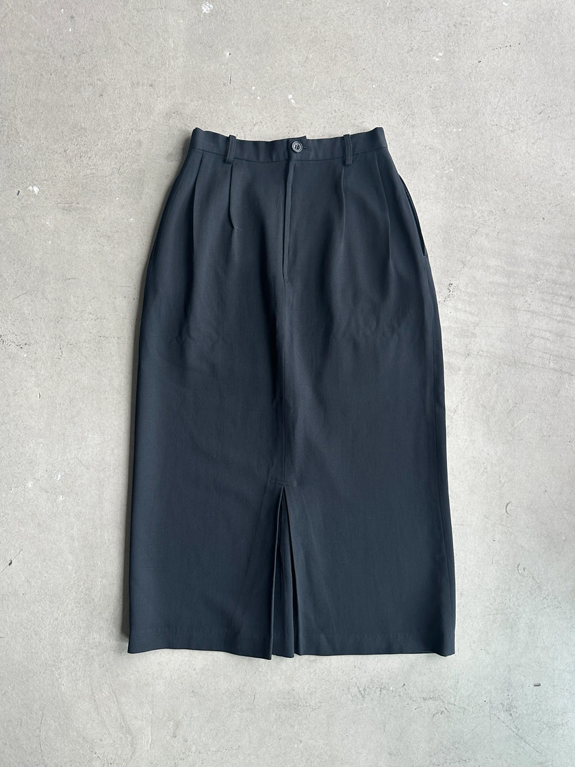 YOHJI YAMAMOTO Y's -  A/W 1994 FRONT PLEATS MIDI LENGTH SKIRT