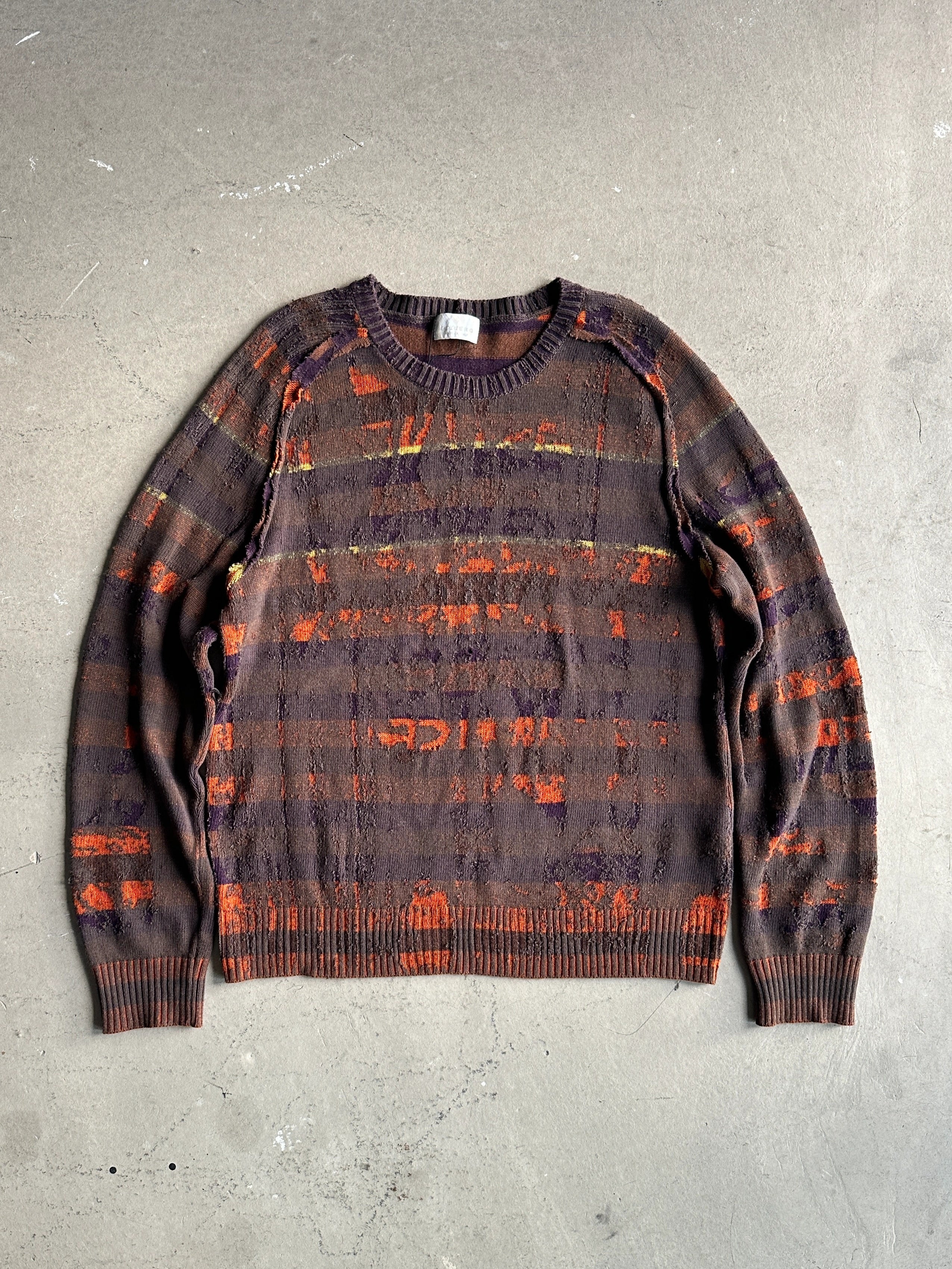 ICEBERG - F/W 2003 DISTRESSED KNIT JUMPER