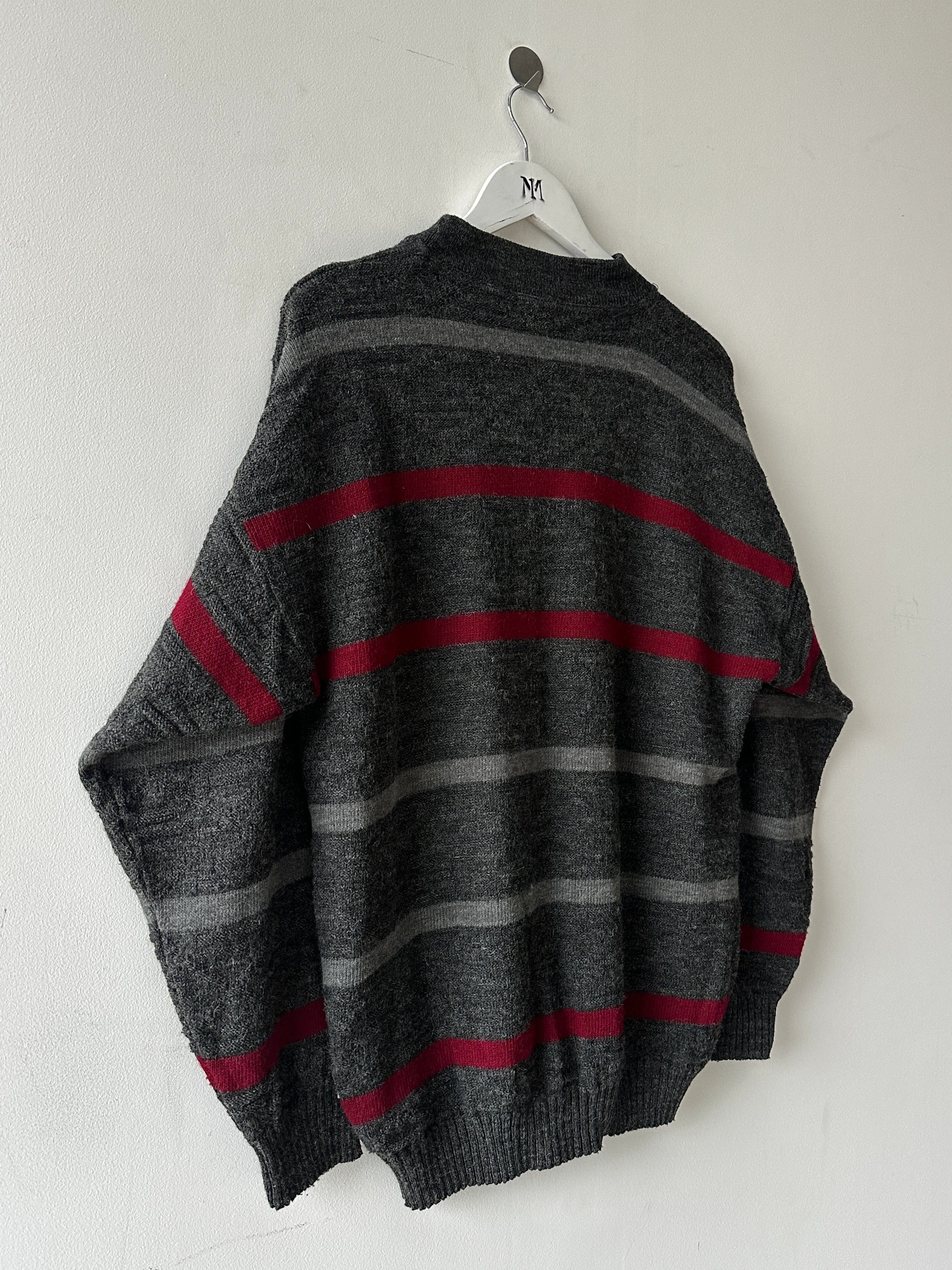 KANSAI YAMAMOTO - 1990s DROPPED SHOULDERS KNIT JUMPER