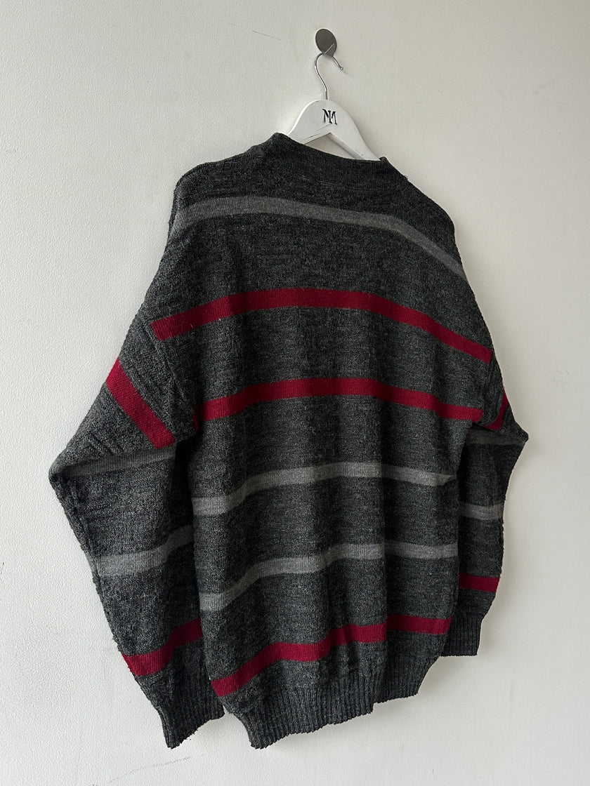 KANSAI YAMAMOTO - 1990s DROPPED SHOULDERS KNIT JUMPER