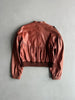 KENZO - 1990s ASYMMETRICAL LEATHER BIKER JACKET