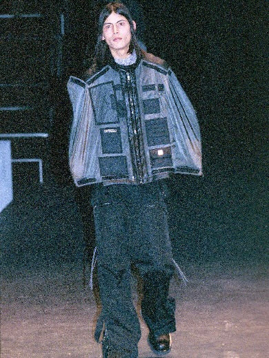 MARITHÉ + FRANÇOIS GIRBAUD SPQRCITY F/W 1999 TECH PARACHUTE REFLECTIVE JACKET
