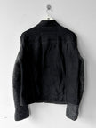BIKKEMBERGS - 2000s BIKER JACKET WITH CONTRASTING KNIT SLEEVE
