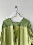 ISSEY MIYAKE IM - 1980s BI-COLOUR TUNIC JACKET WITH BACK POCKETS