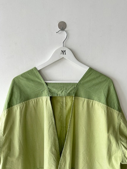 ISSEY MIYAKE IM - 1980s BI-COLOUR TUNIC JACKET WITH BACK POCKETS