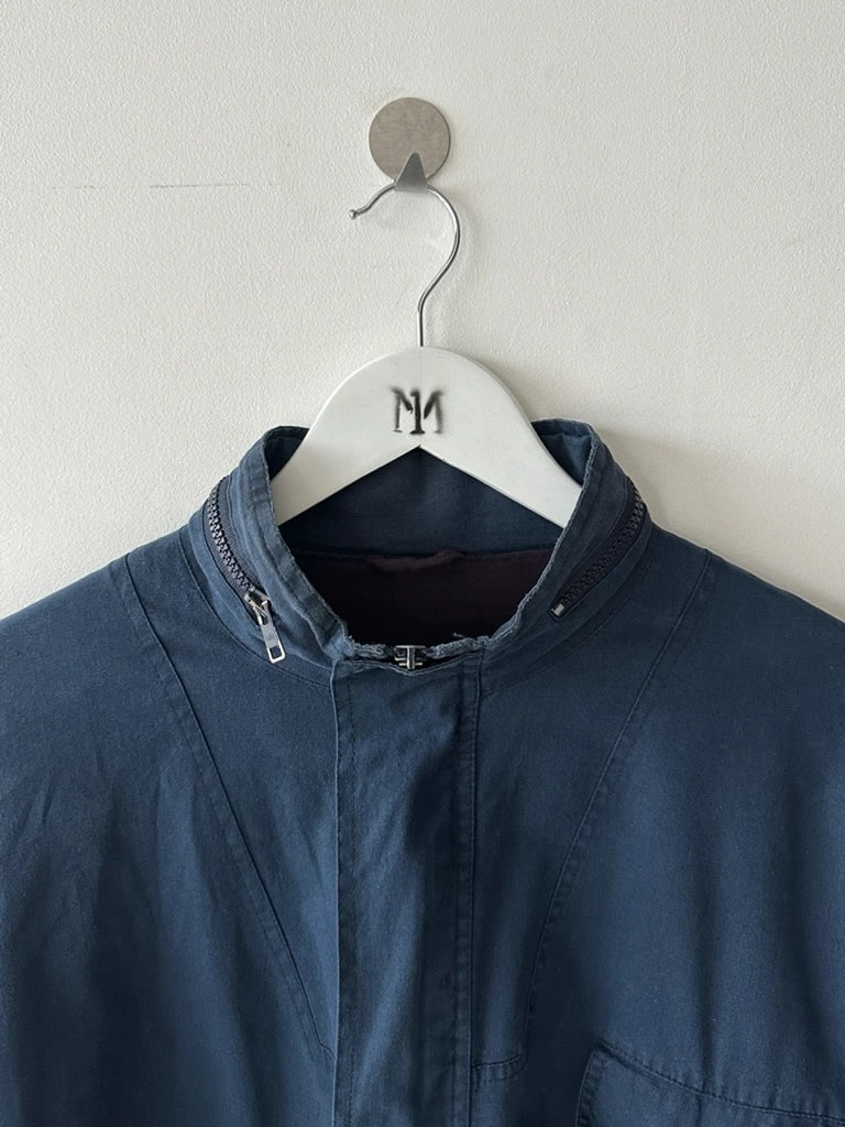 VALENTINO - 1980s 2 IN 1 COTON JACKET VEST WITH BACK PANEL DETAIL