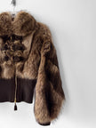 EMANUEL UNGARO by PETER DUNDAS  - F/W 2006 MARMOT FUR JACKET WITH CASHMERE RIBBED KNIT WAISTBAND