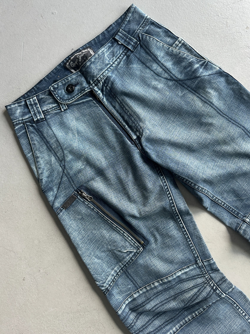 2000s WIDE LEG CARGO JEANS