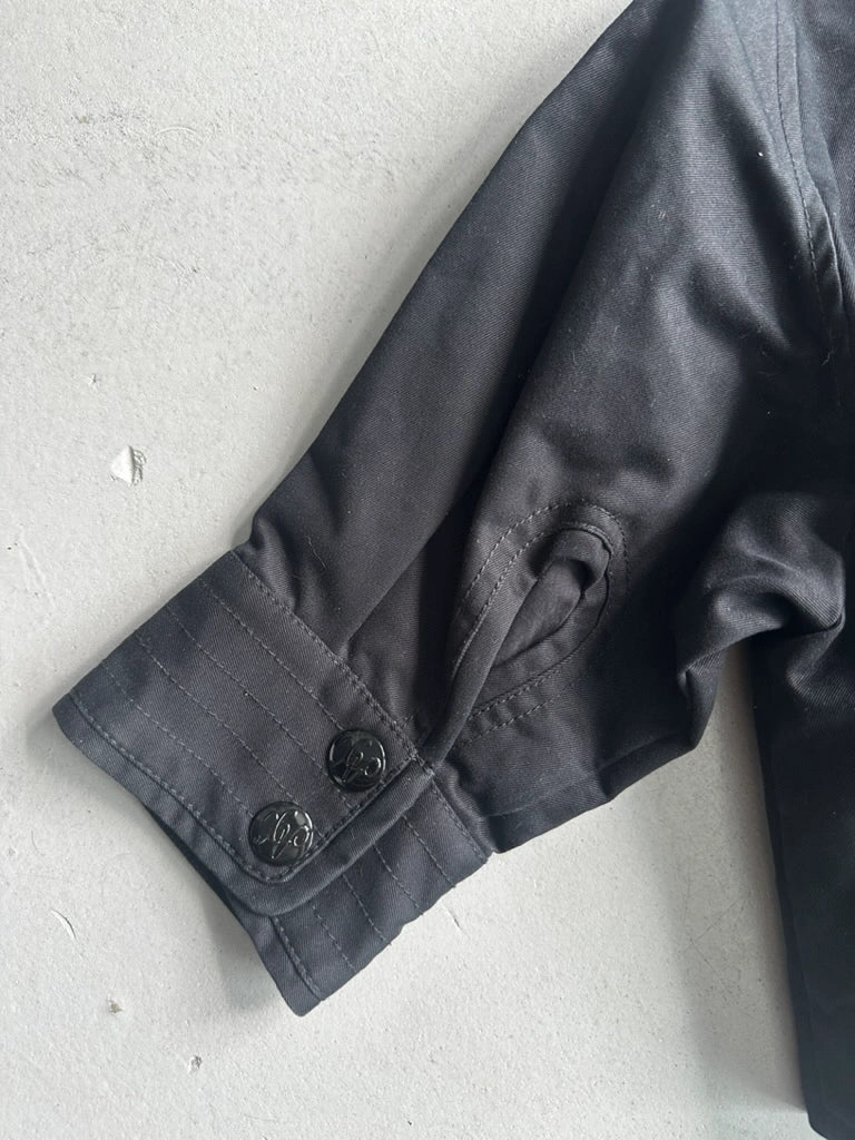 ARMANI EXCHANGE - 2000s CROP FIT JACKET WITH WIDE COLLAR