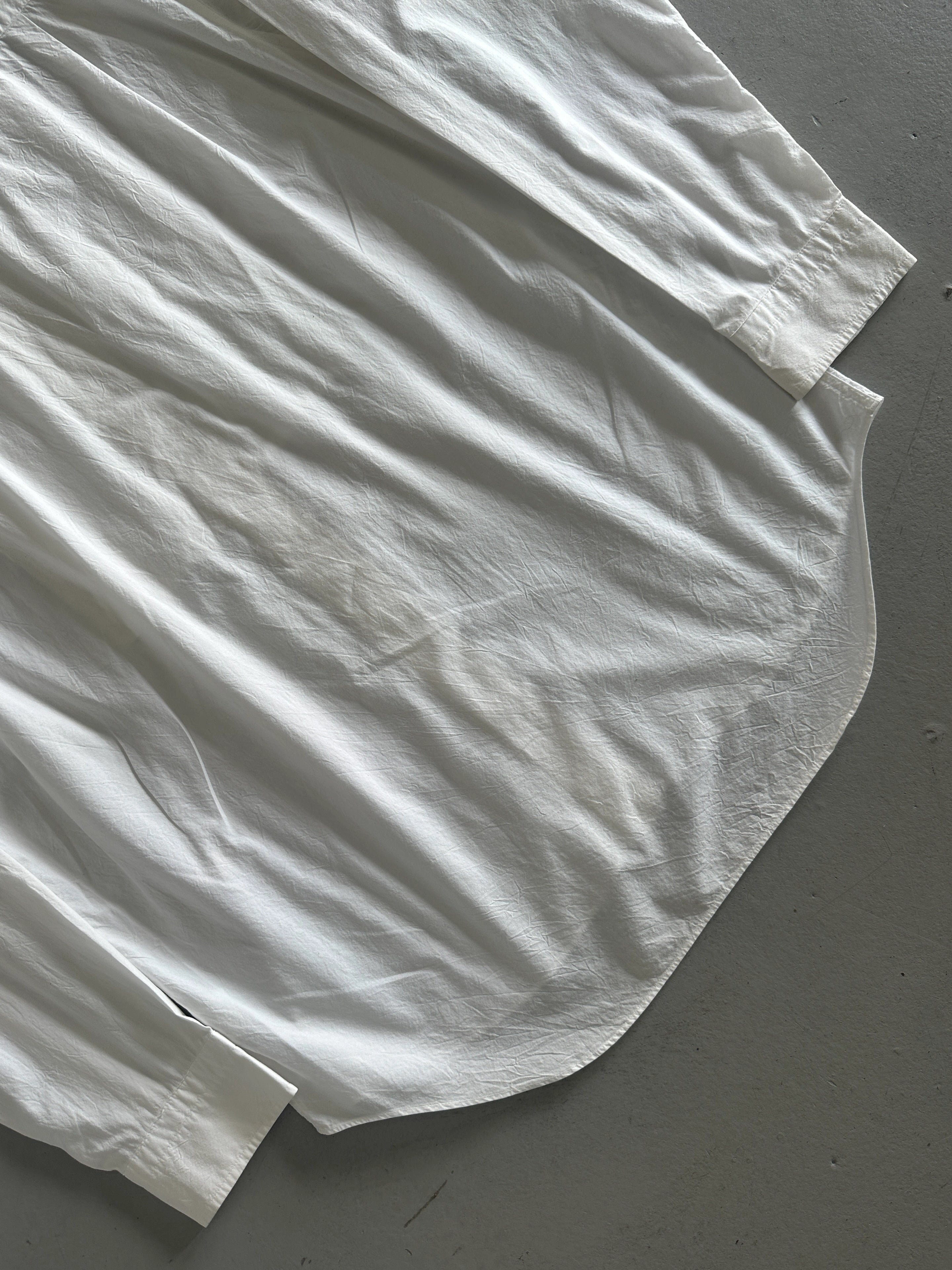 ISSEY MIYAKE - S/S 2005 KNOT FRONT PANEL LONG SLEEVE SHIRT