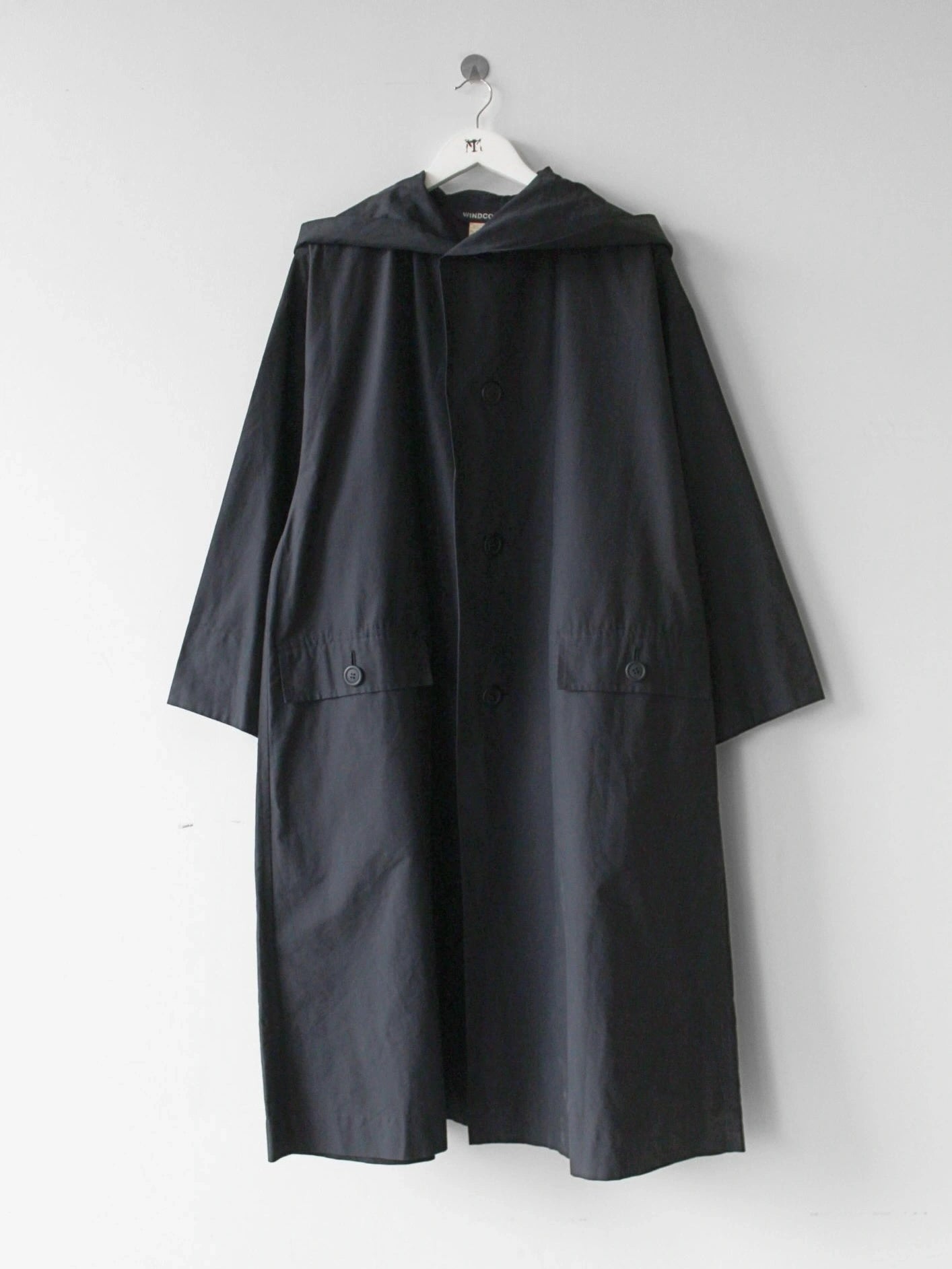 ISSEY MIYAKE – 1980s WIND-COAT TRENCH WITH HOOD