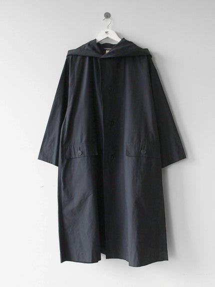 ISSEY MIYAKE – 1980s WIND-COAT TRENCH WITH HOOD