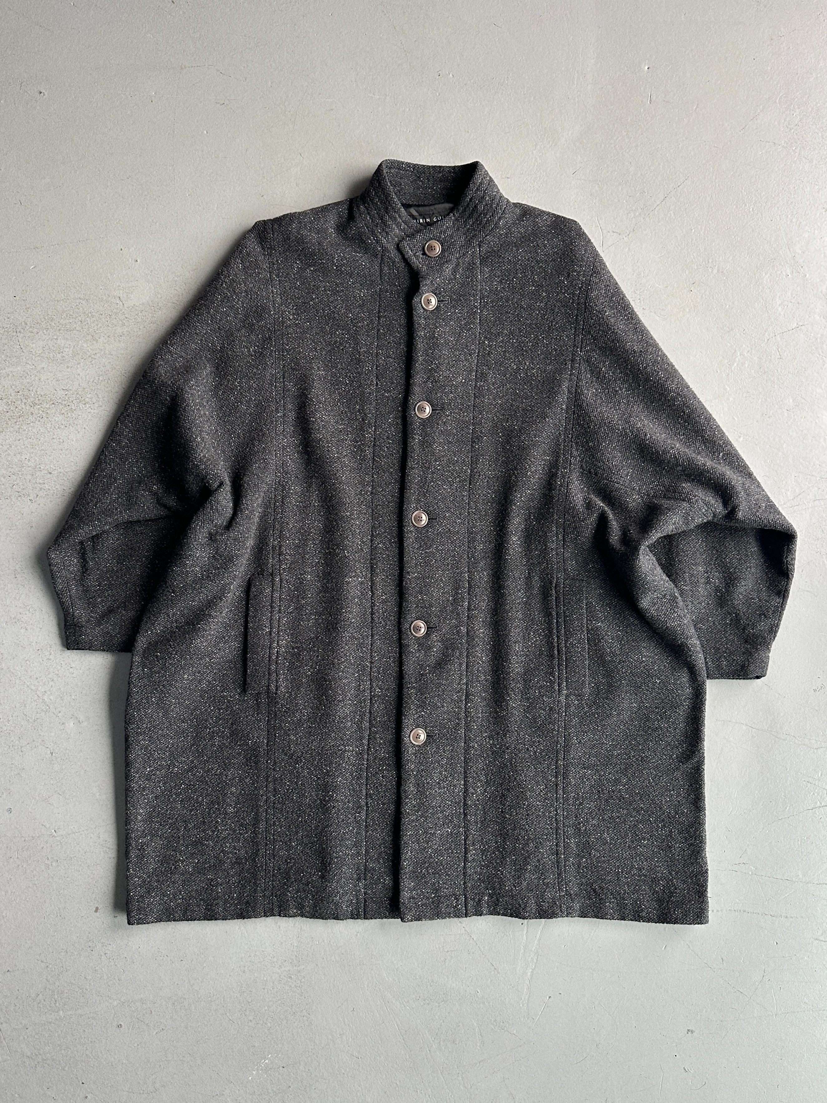 SHIRIN GUILD - 1990s OVERSIZED TWEED KIMONO COAT
