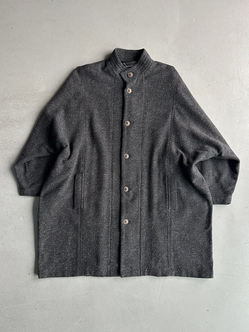 SHIRIN GUILD - 1990s OVERSIZED TWEED KIMONO COAT