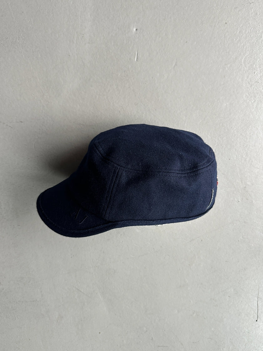 ARMANI JEANS - early 2000s WOOL FIELD CAP