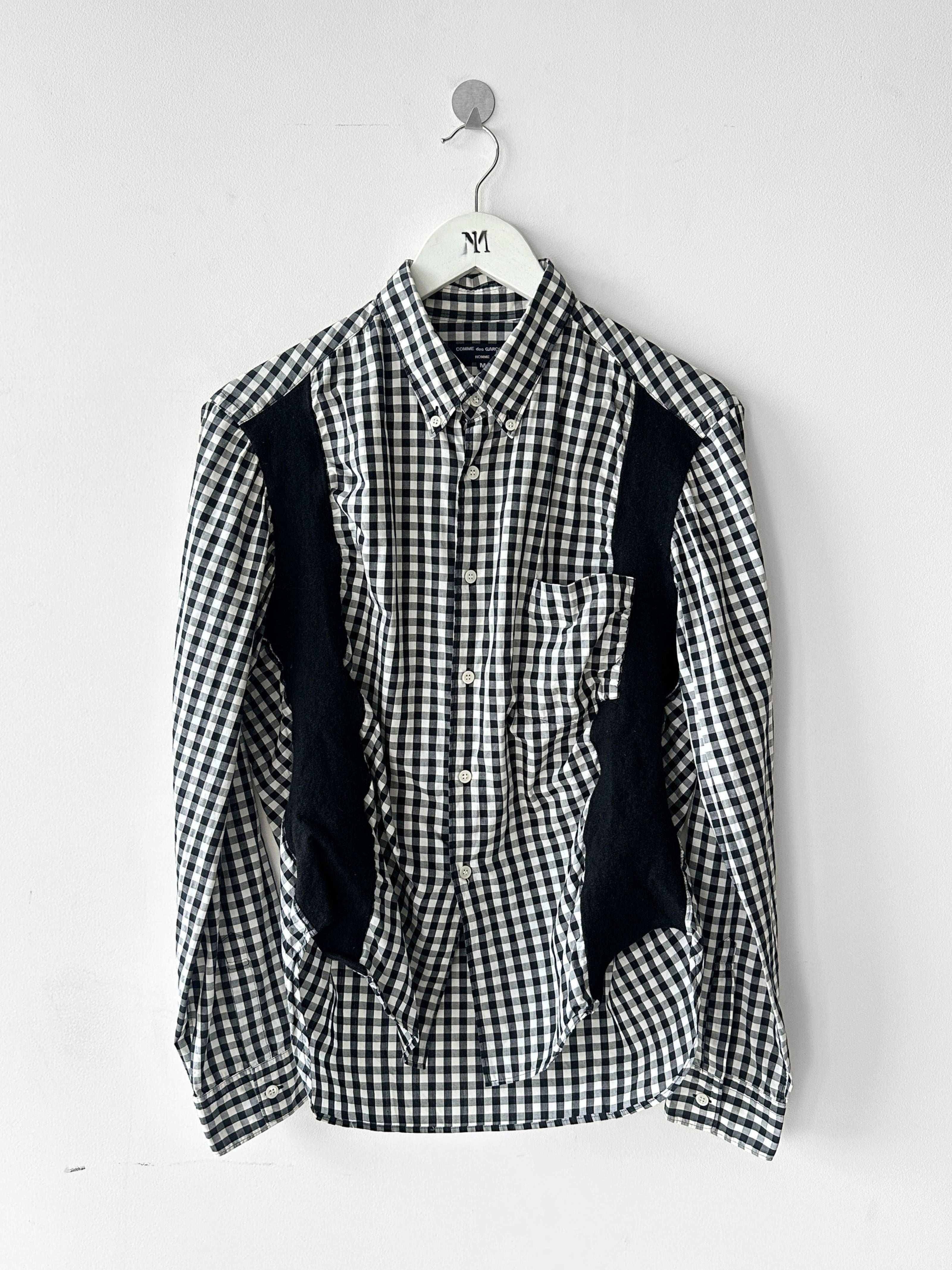 COMME DES GARÇONS HOMME - A/W 2008 RUCHED FRONT GINGHAM SHIRT