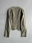 1990s TRIPLE ZIP FRONT CROP FIT JACKET