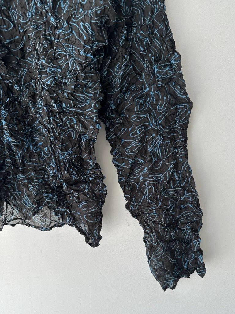 ISSEY MIYAKE PERMANENTE - late 1980s 3D SPIKE LONG SLEEVE TOP