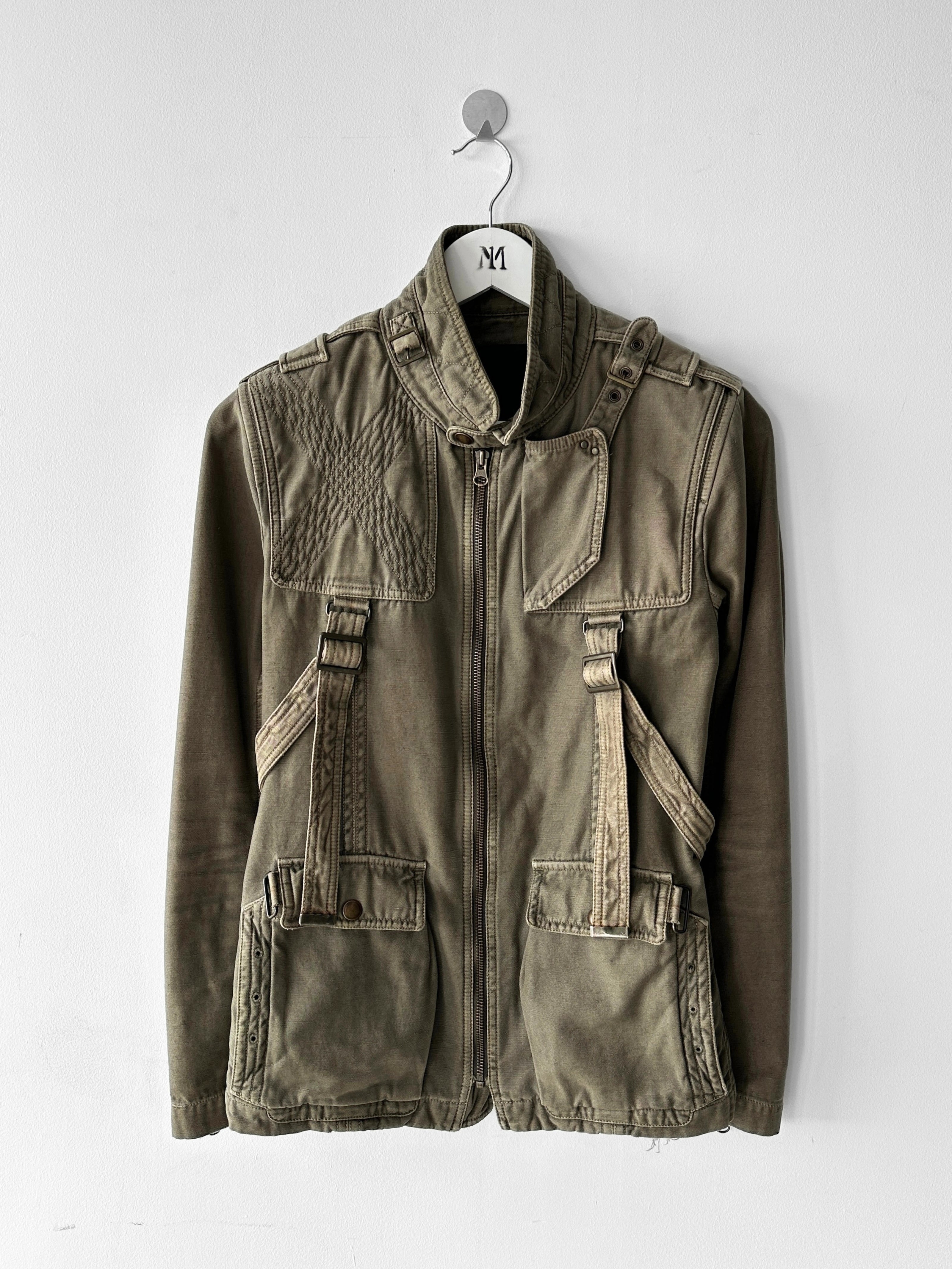 HALB BY KIMINORI MORISHITA  - 2000s STRAIGHT FIT JACKET WITH BONDAGE DETAILS