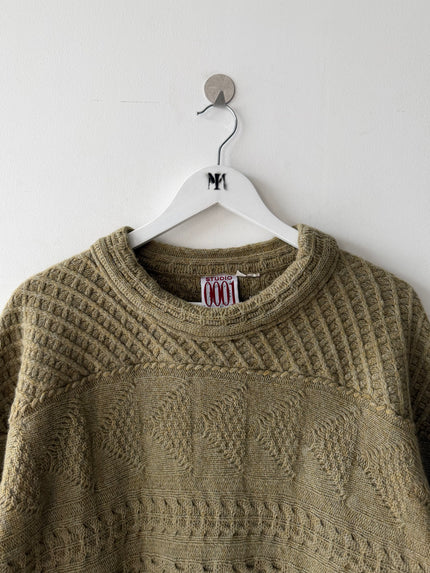 GIANFRANCO FERRÉ STUDIO 001 - 1990s CHUNKY KNIT OVERSIZED JUMPER