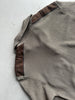 1990s KNIT PULLOVER WITH SUEDE DETAILS