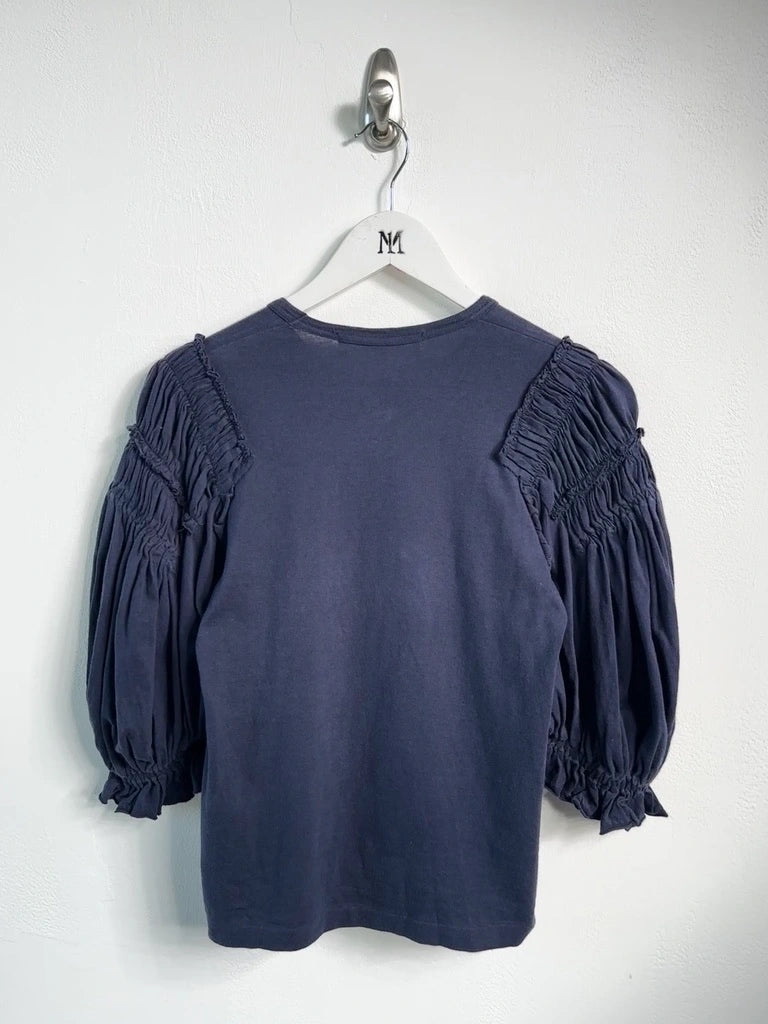 COMME DES GARÇONS - S/S 2008 RUCHED PUFF SLEEVE TOP