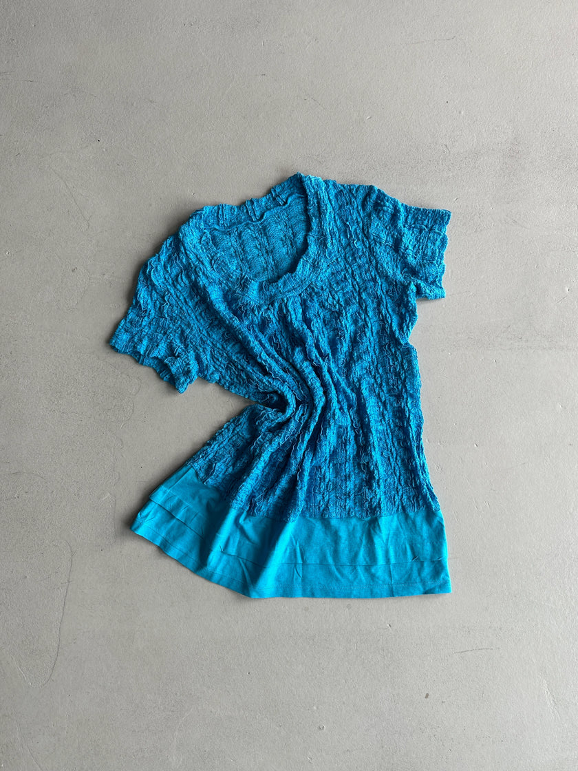 ISSEY MIYAKE HaaT - S/S 2001 LAYERED RUCHED T-SHIRT