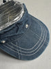 ARMANI JEANS- 1990s 2 IN 1 VISOR DENIM HAT