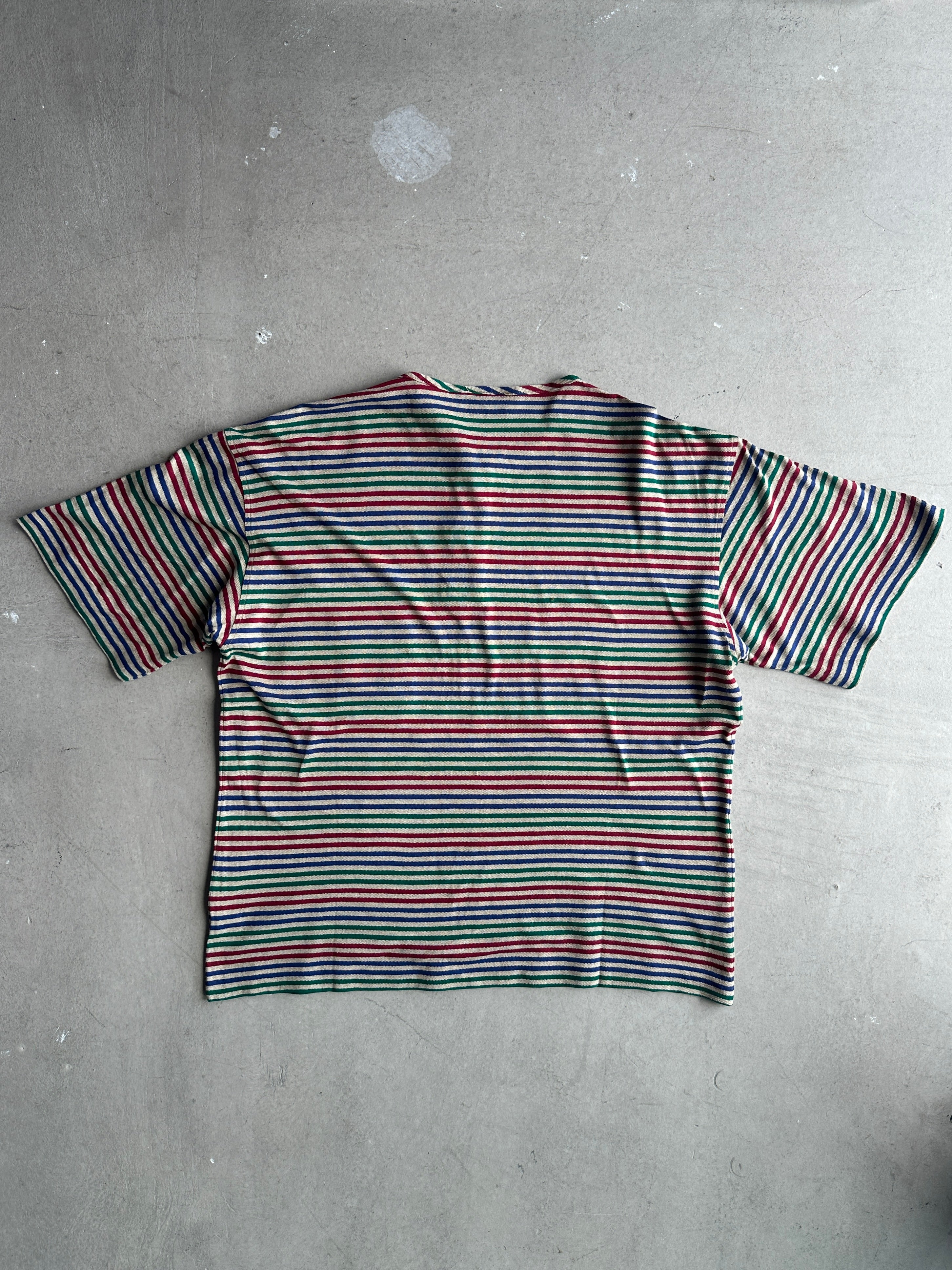 1980s STRIPED CREW NECK T-SHIRT