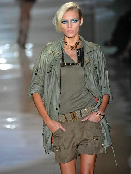 GUCCI - S/S 2009 ROLLED UP SLEEVE SOFT LEATHER BIKER JACKET