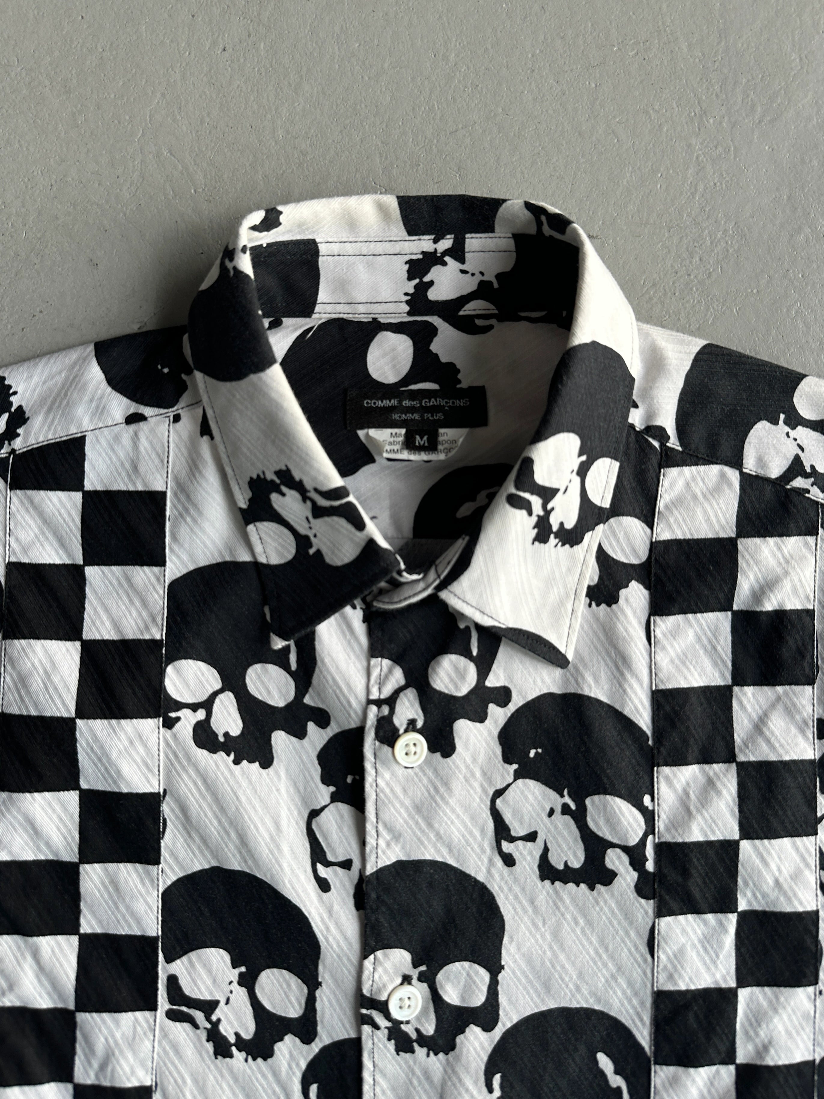 COMME DES GARÇONS SHIRT - S/S 2011 ALL OVER SKULL PRINT LONG SLEEVE SHIRT