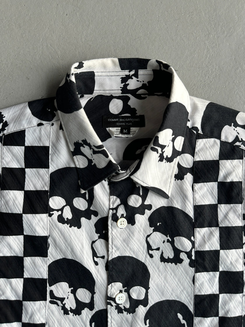 COMME DES GARÇONS SHIRT - S/S 2011 ALL OVER SKULL PRINT LONG SLEEVE SHIRT