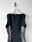 JOHN RICHMOND - 2000s PANELLED DRESS WITH LACING DETAILS AT WAIST