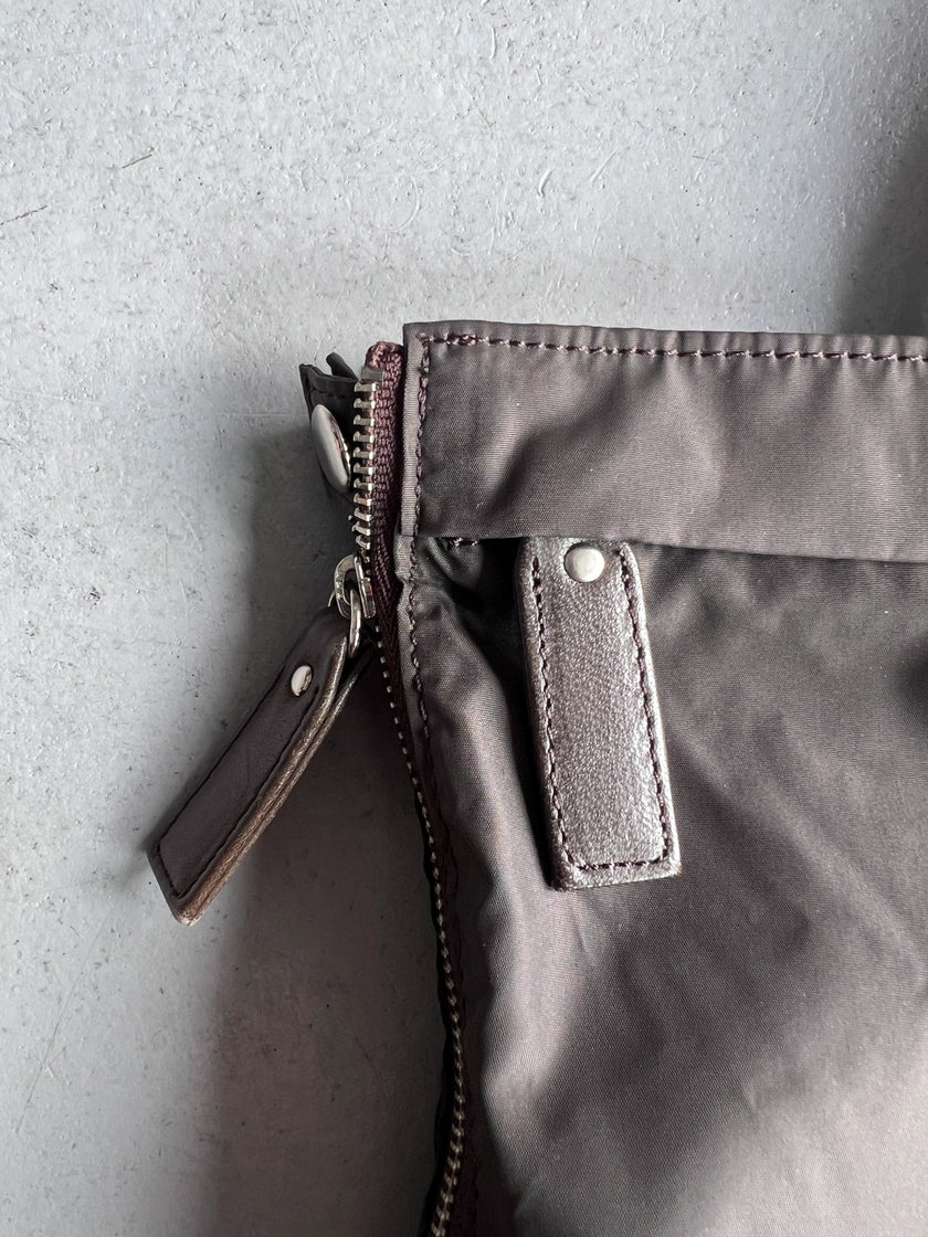 YOHJI YAMAMOTO Y'SACCS - 1990s 2 IN 1 LEATHER AND NYLON BAG