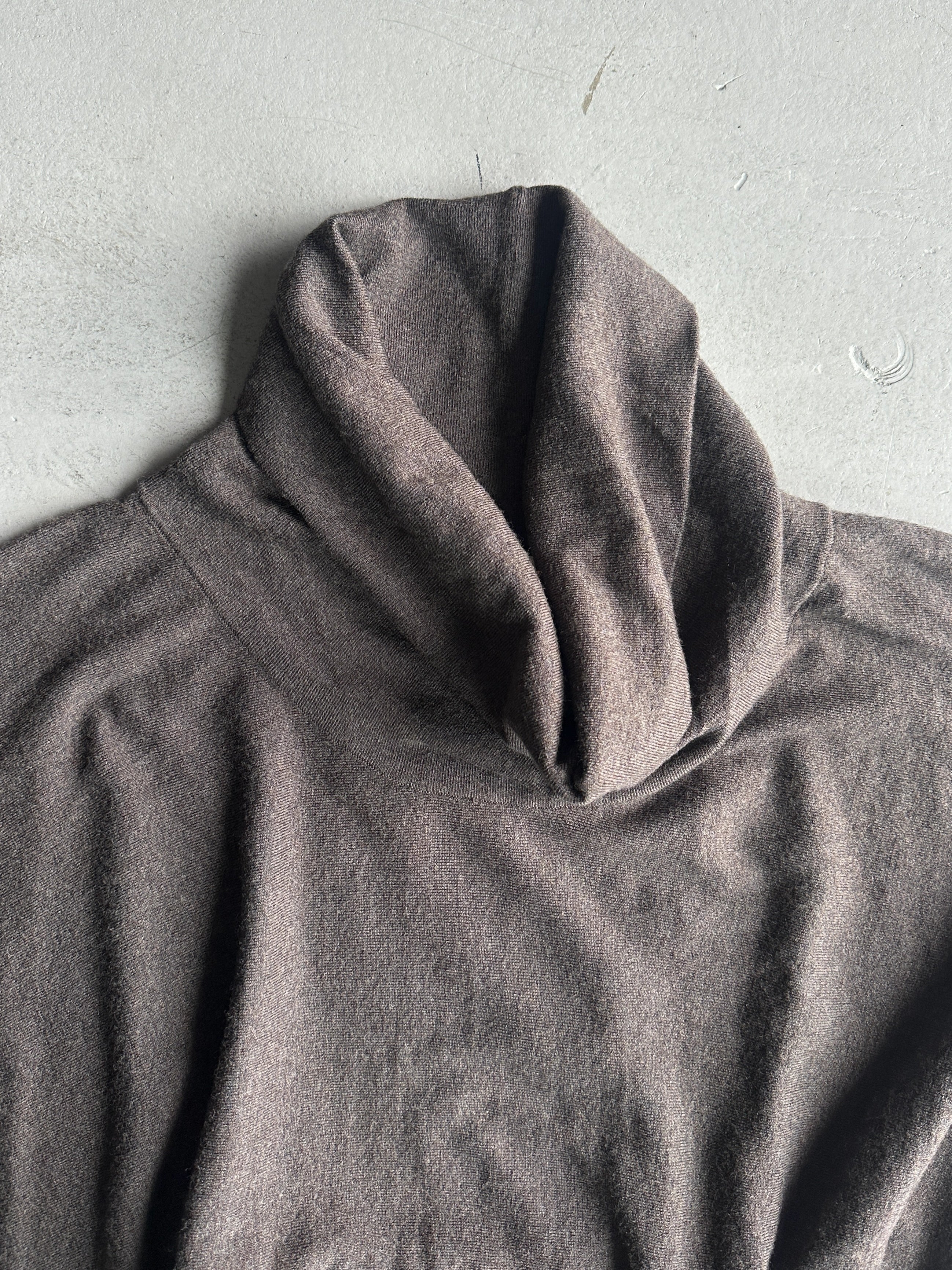 TRUSSARDI - 2000s PONCHO JUMPER WITH WAIST TIE